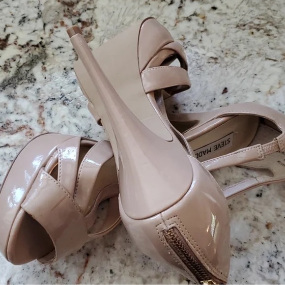 Steve Madden Haylow Blush Platform Heels size 7 - Picture 11 of 11